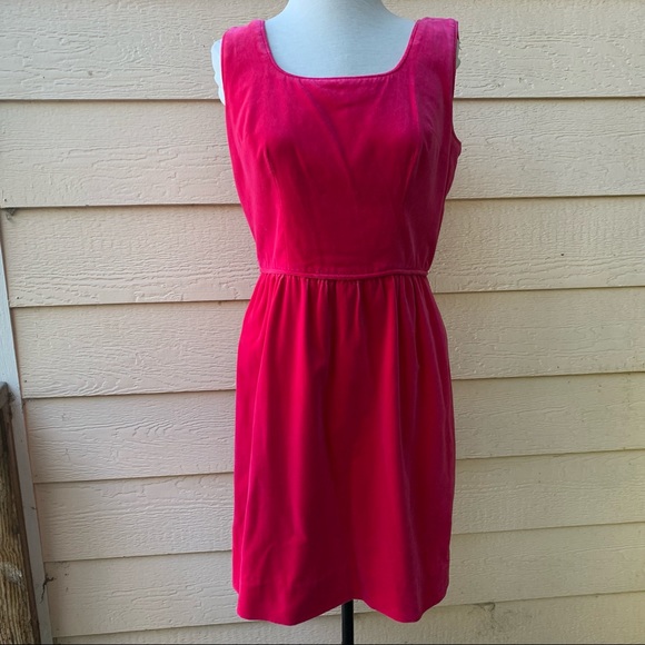 Vintage Velvet Pink Sheath Dress - Picture 2 of 6